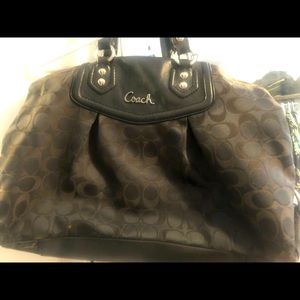 Coach Black Signature C purse.